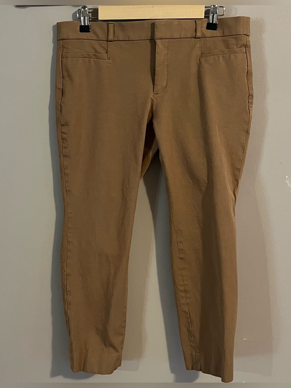 Banana Republic Tan Slim Crop Pants